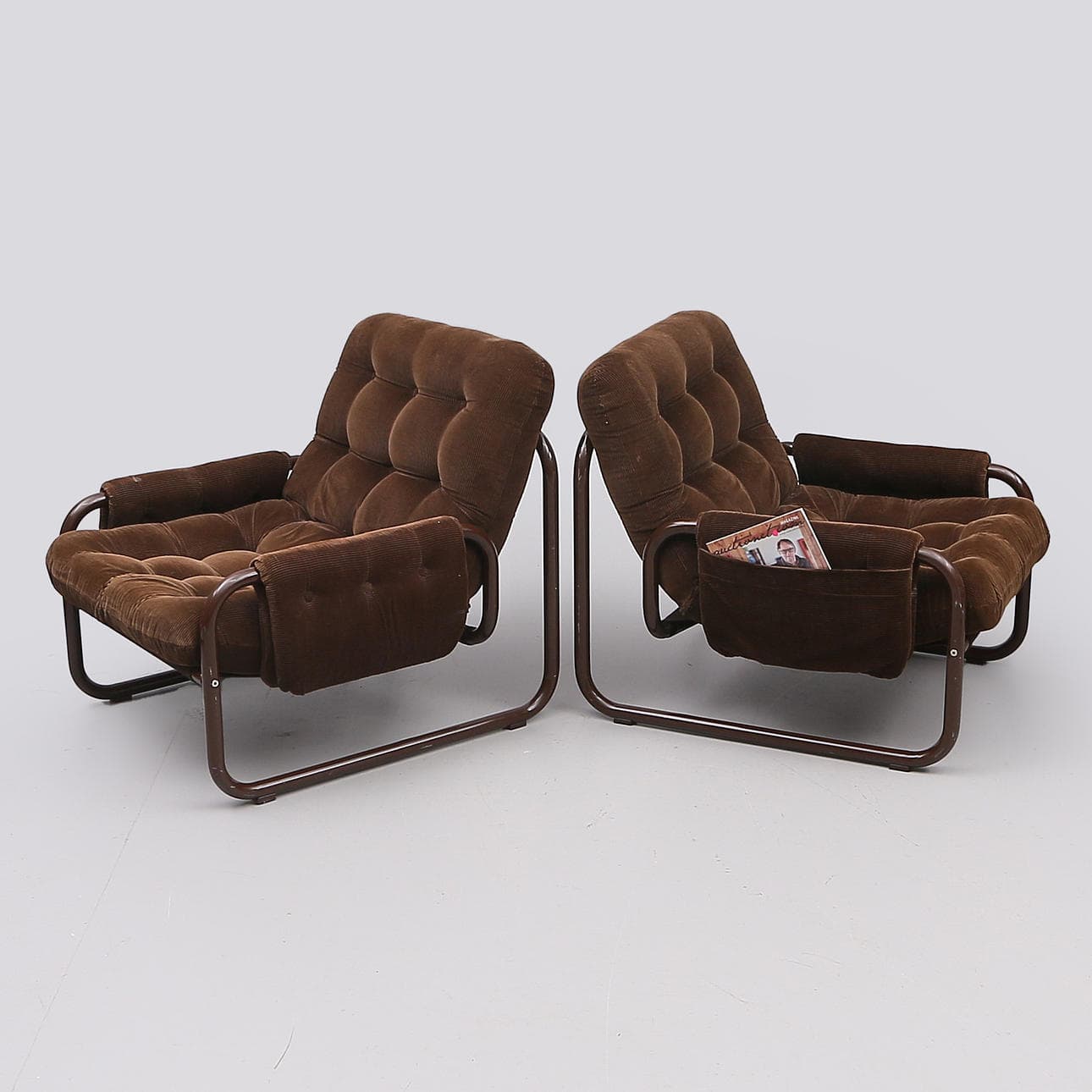 Atlas Retro Lounge Tekli Koltuk Metal Ayaklı Sandalye Yumuşak Oturum Berjer - SCY Home Garden