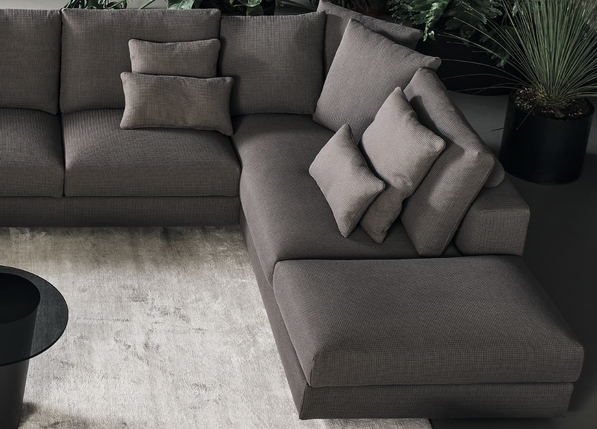 Burlone Özel Tasarım Metal ve Ahşap iskeletli Salon İçi L Modern Oturma Grubu L Köşe Koltuk Takımı - SCY Home Garden görsel 5
