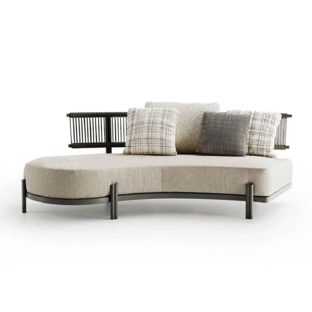 Ipse Metal Şık Ofis Lobi Bekleme Koltuğu Dekoratif Modern Konforlu Sırtlıklı Koltuk - SCY Home Garden