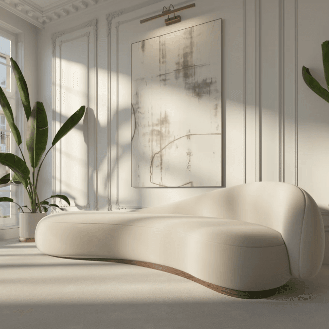 Regen Bej U Tipi Köşe Koltuk Takımı Dekoratif Özel Tasarım Modüler Pofuduk Köşe Grubu - SCY Home Garden görsel 5