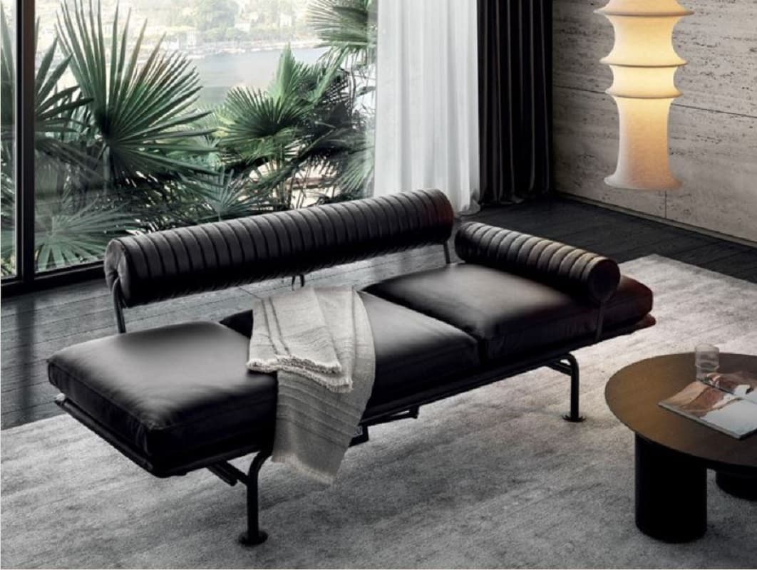 Pirata Özel Tasarım Metal Ayaklı Sırtlıklı Yastıklı Puf 3 Kişilik Lobi Koltuğu Dekoratif Puf Oturak - SCY Home Garden