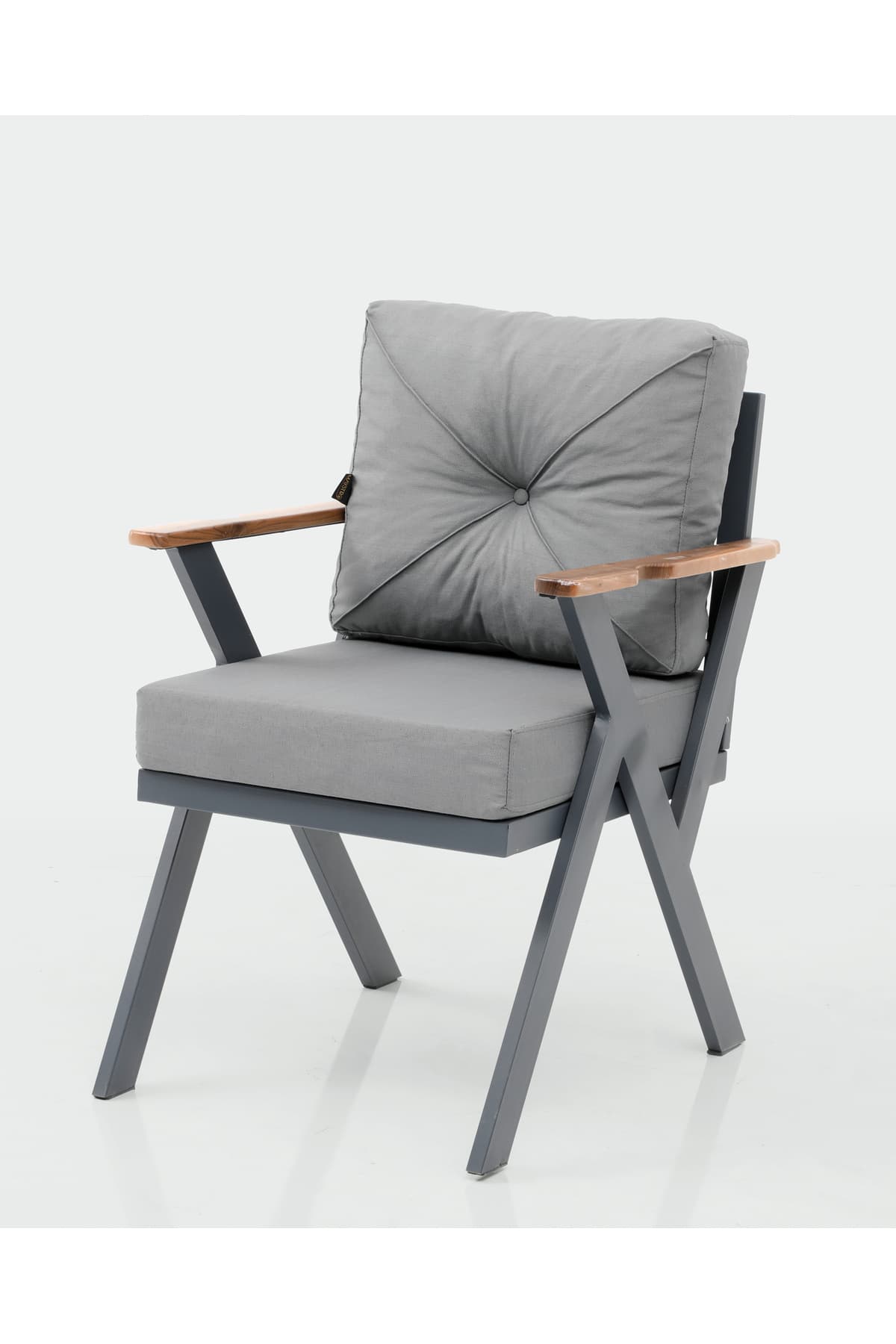 Lina Modern 6 Kişilik Bahçe Yemek Masa Takımı Bahçe Mobilyası Oturma Grubu Çay Seti Bistro - SCY Home Garden görsel 2