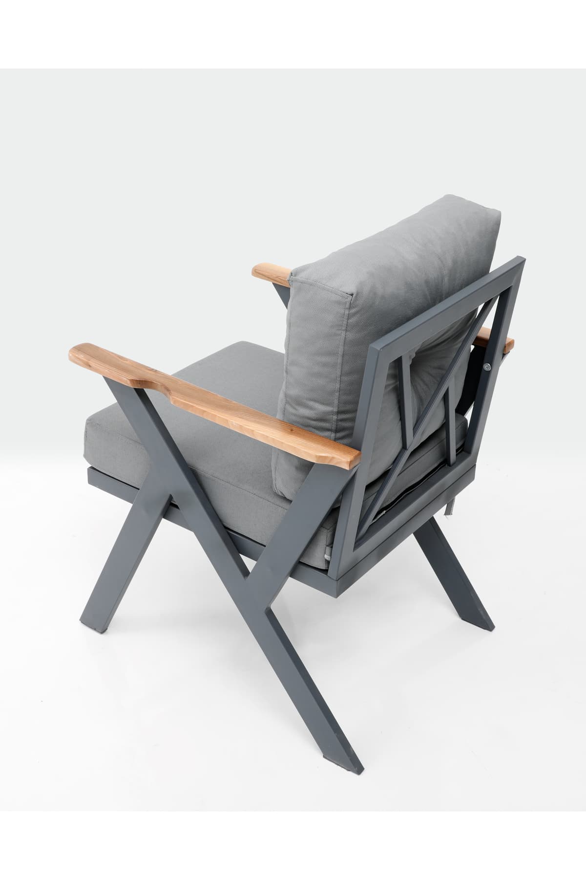 Lina Modern 6 Kişilik Bahçe Yemek Masa Takımı Bahçe Mobilyası Oturma Grubu Çay Seti Bistro - SCY Home Garden görsel 3