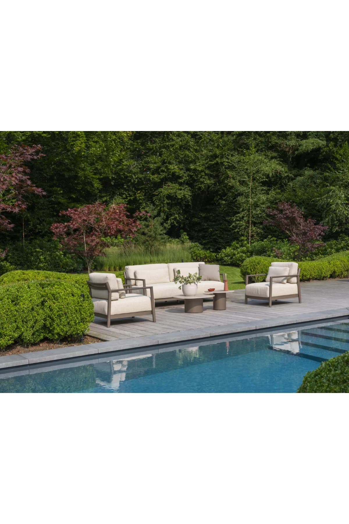 Veloura Modern Bahçe Oturma Grubu Bahçe Mobilya Takımı Balkon Çay Seti - SCY Home Garden görsel 5