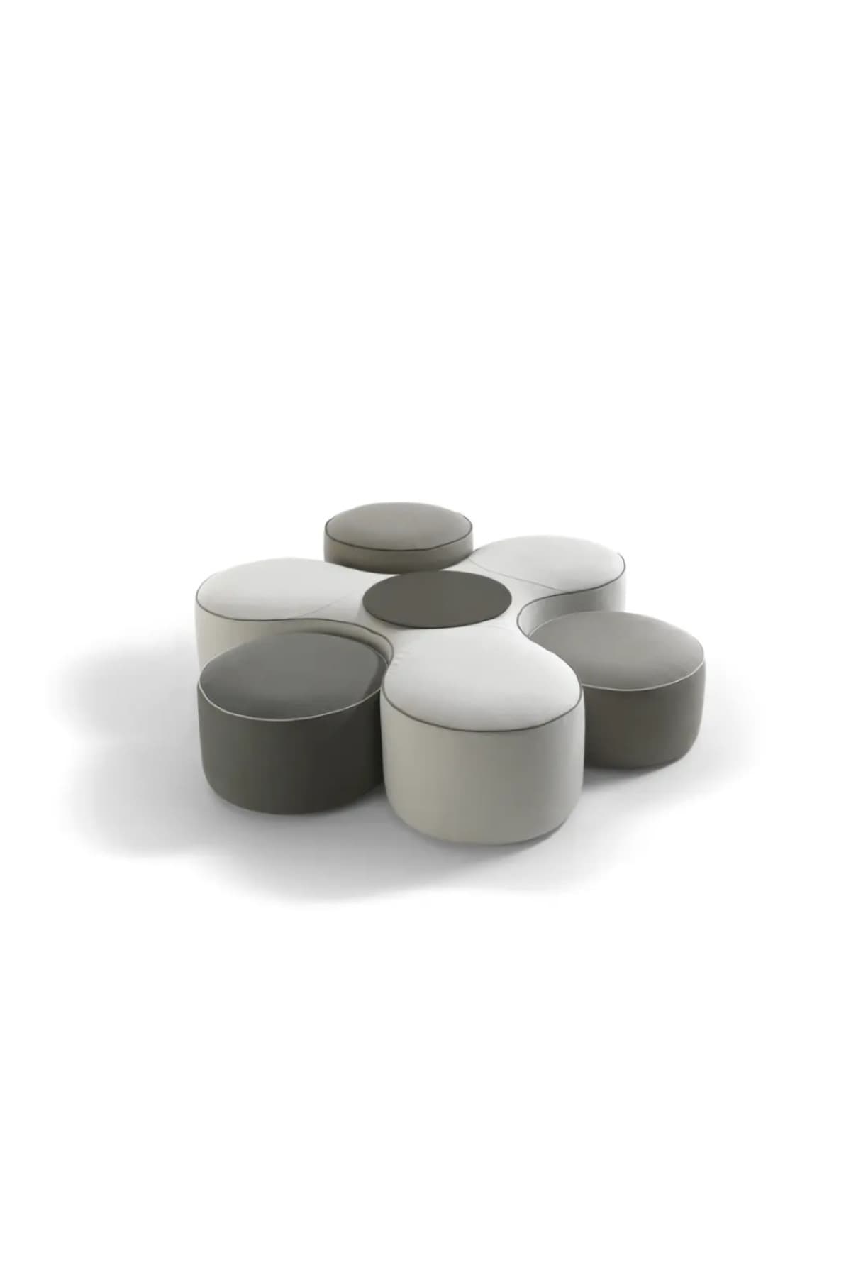 Skew Modern 4 Parça Modüler Puf Bench Oturma Dinlenme Oturağı Montajsız Kanepe - SCY Home Garden görsel 3