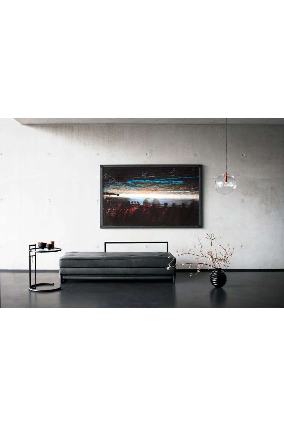 Ovento Modern Metal Detaylı Puf Bench Ofis Lobi Koltuğu Kanepe - SCY Home Garden