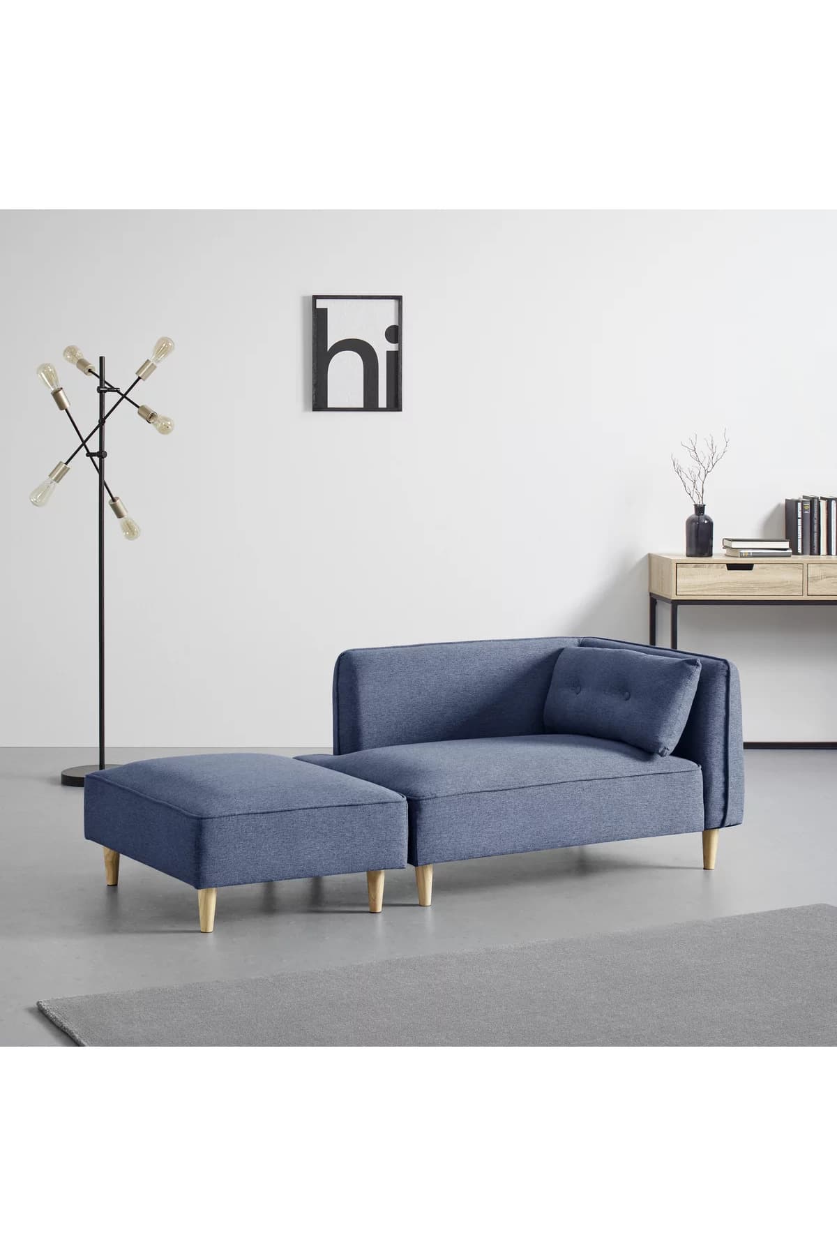 Septentri Modern Puf Tekli Berjer Takımı Montajsız Bench Bank Oturma Odası Kanepe Mini Puflu Koltuk - SCY Home Garden