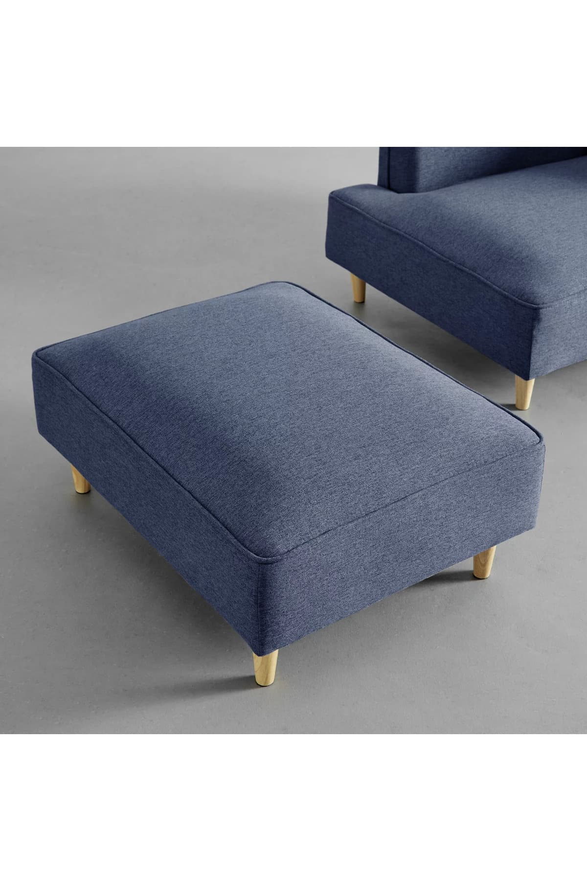 Septentri Modern Puf Tekli Berjer Takımı Montajsız Bench Bank Oturma Odası Kanepe Mini Puflu Koltuk - SCY Home Garden alternatif görsel