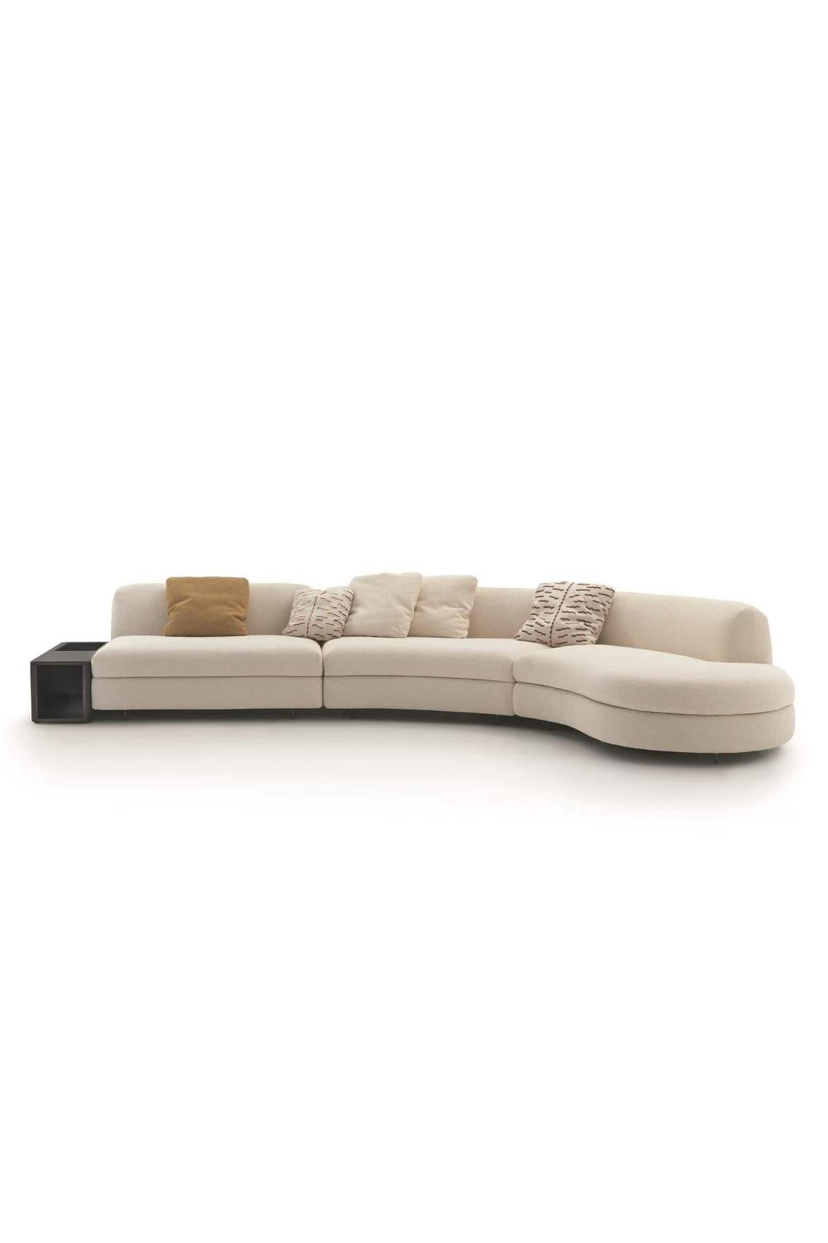 Parlex-b L Köşe Oturma Grubu Koltuk Takımı Modern Yataklı Salon Takımı 4 Parça Oval Teddy Sehpalı - SCY Home Garden