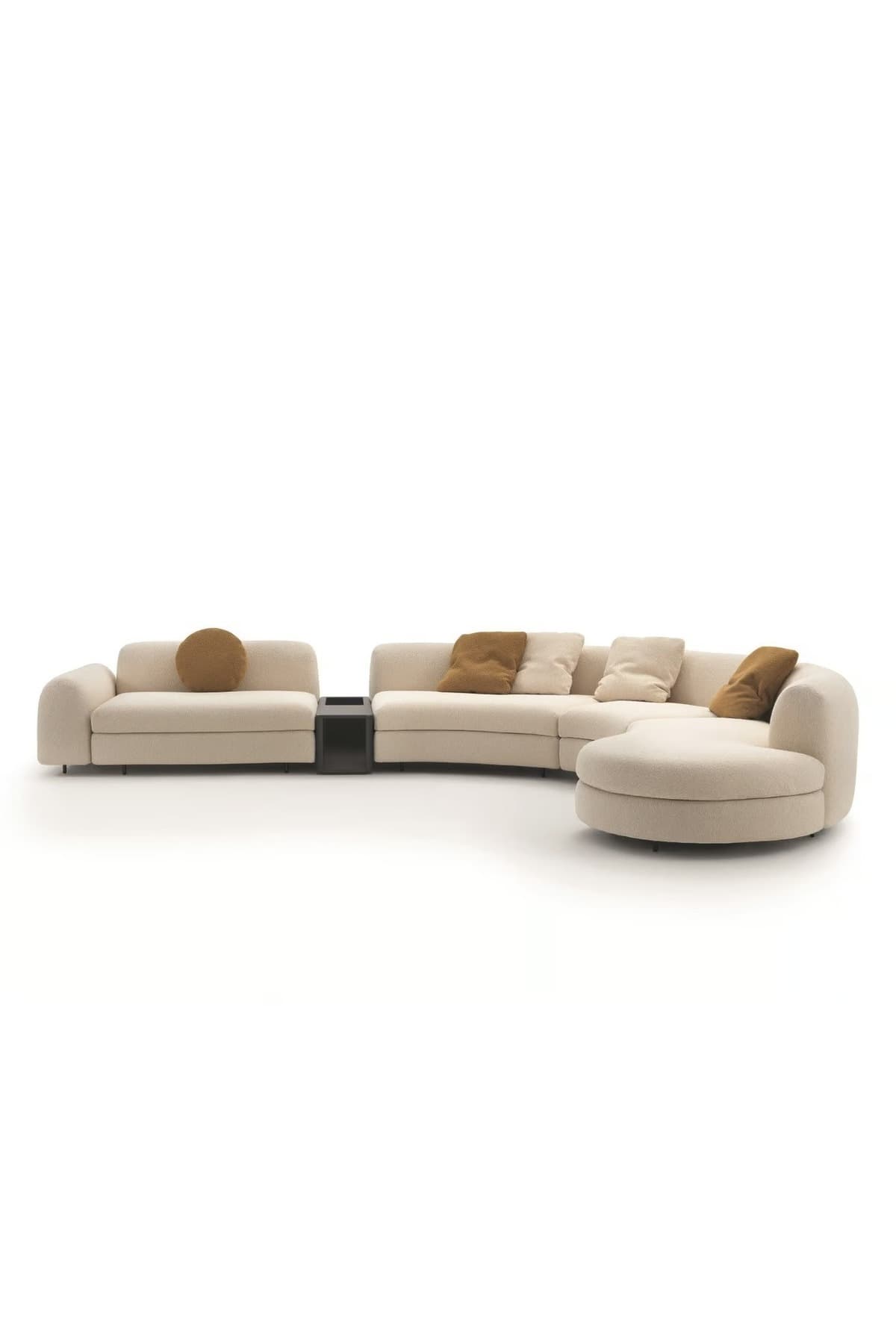 Parlex-b L Köşe Oturma Grubu Koltuk Takımı Modern Yataklı Salon Takımı 4 Parça Oval Teddy Sehpalı - SCY Home Garden görsel 3