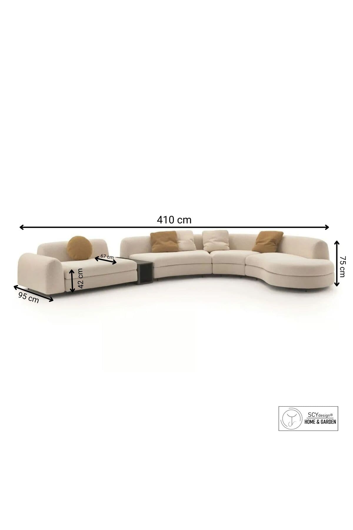 Parlex-b L Köşe Oturma Grubu Koltuk Takımı Modern Yataklı Salon Takımı 4 Parça Oval Teddy Sehpalı - SCY Home Garden görsel 6