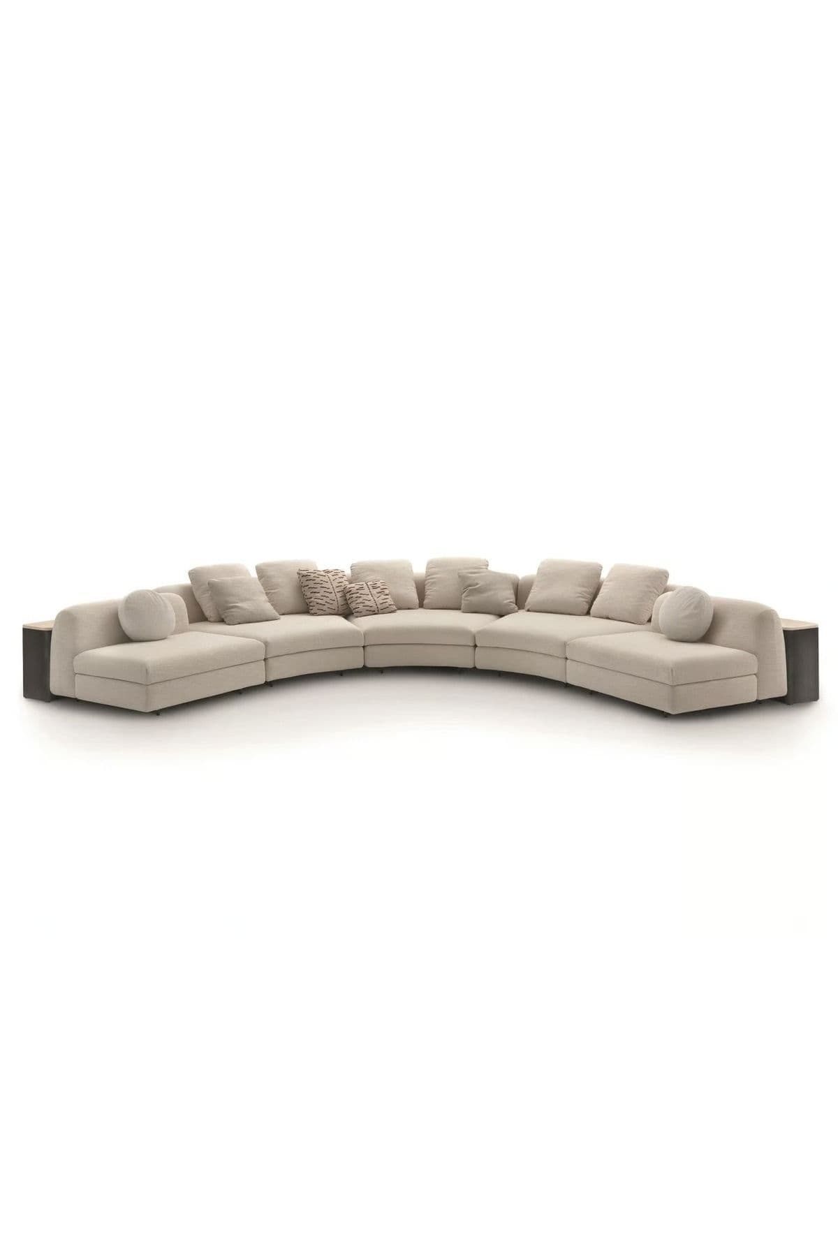 Parlex-F 5 Parça Sehpa Oval Teddy Koltuk Takımı Salon Oturma Grubu L Köşe Fonksiyonel Koltuk Takımı - SCY Home Garden