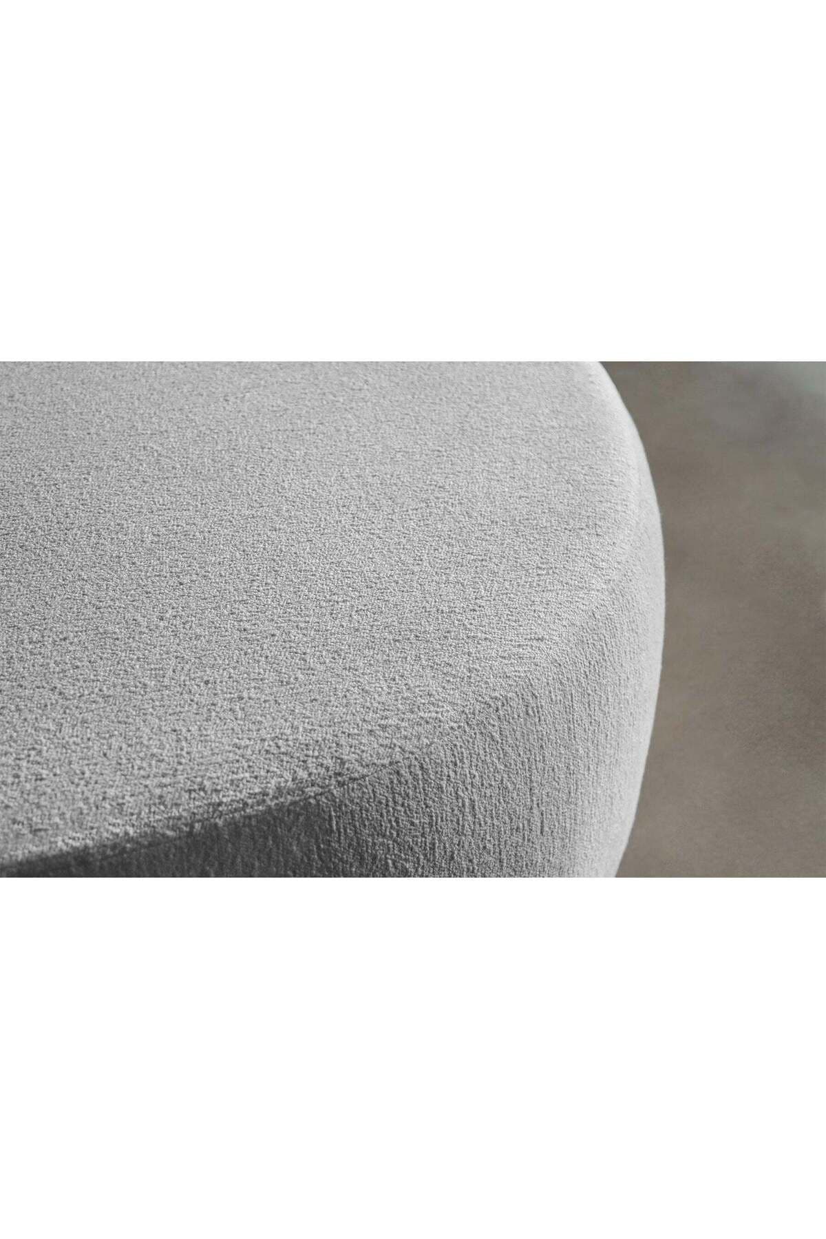 Luna Modern 3 Parça Oval Teddy Koltuk Takımı Büyük Salon Oturma Grubu L Köşe Koltuk Takımı - SCY Home Garden görsel 7