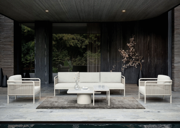 SCBM-245 Apollo Modern Bahçe Mobilyası Oturma Grubu Bahçe Takımı Balkon Çay Seti