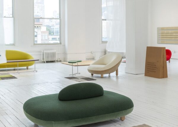 SCPF-096 Clara Modern Puf Bench Lobi Koltuğu Yastık Detaylı Kanepe
