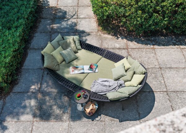 SCBM-017 Navis Havuz Başı Koltuk Daybed Chunk Ipi Örgülü Bahçe Mobilyası Koltuğu