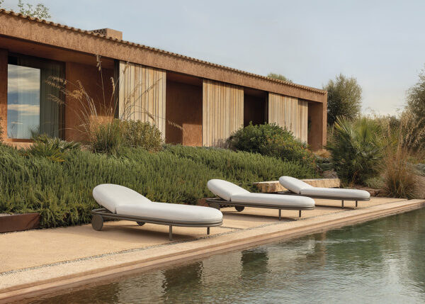 SCBM-267 Vena Modern Detaylı Şezlong Havuz Başı Daybed Konforlu Uzanma Yatak